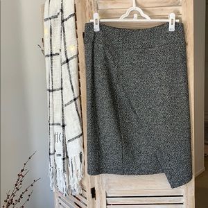 Grey Suit Pencil Skirt